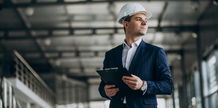 Engineer performing Utility Audits for On-Site Maintenance and Engineering inside a facility