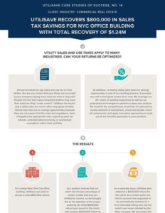 UtiliSave Recovers $800,000 in Sales Tax Savings for a NYC Office Building thumbnail