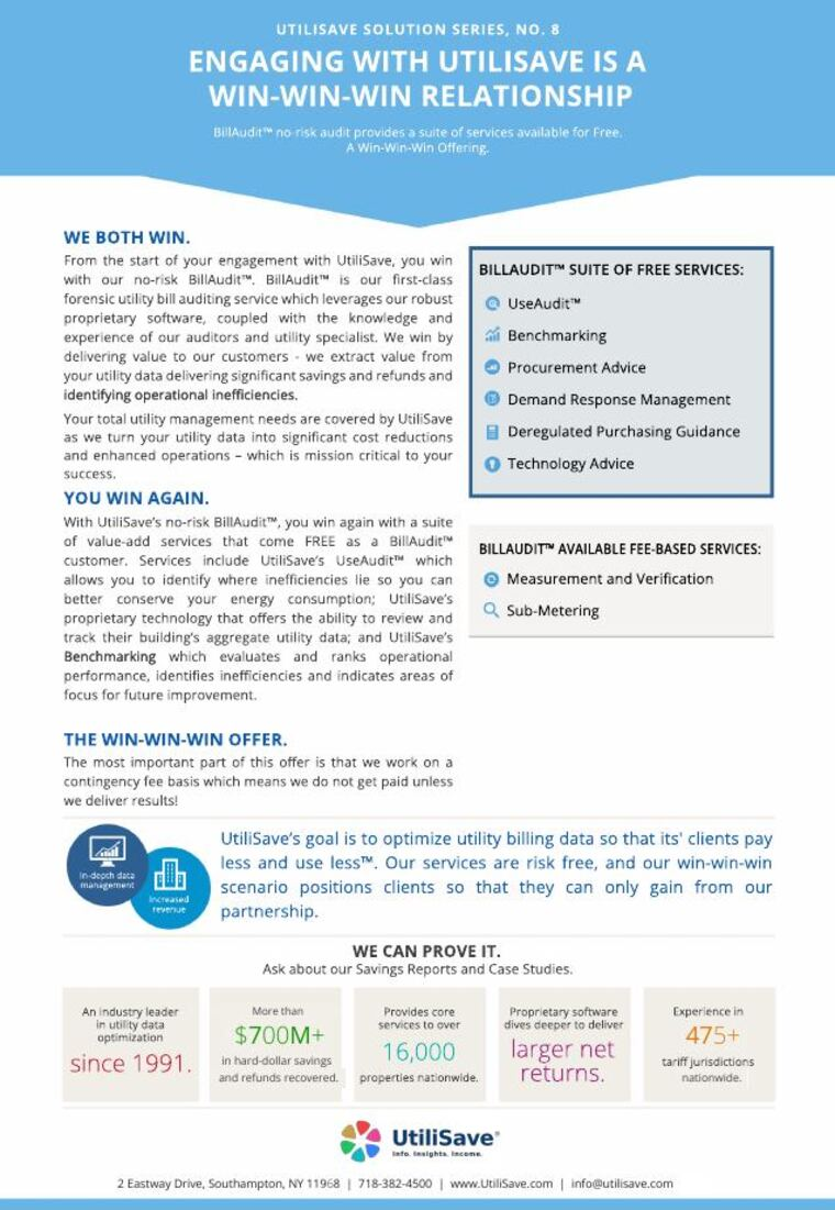 Win-Win-Win: Engaging with UtiliSave infographic thumbnail