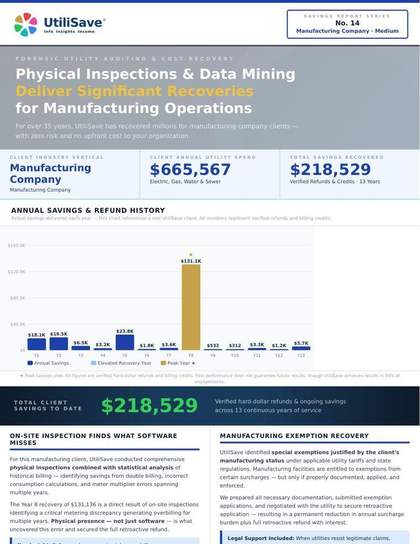 Manufacturing Company Medium savings report thumbnail